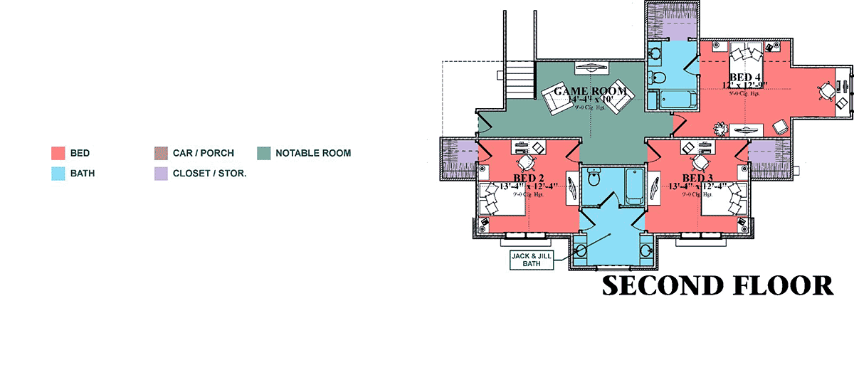 European Florida Mediterranean Level Two of Plan 78506