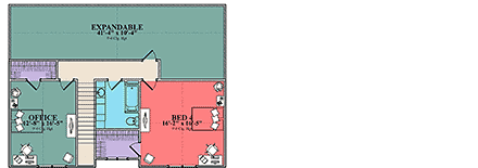 House Plan 78511 Second Level Plan