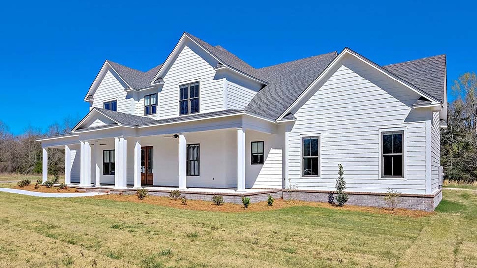 Country, Farmhouse, Traditional Plan with 3860 Sq. Ft., 4 Bedrooms, 5 Bathrooms, 2 Car Garage Picture 2