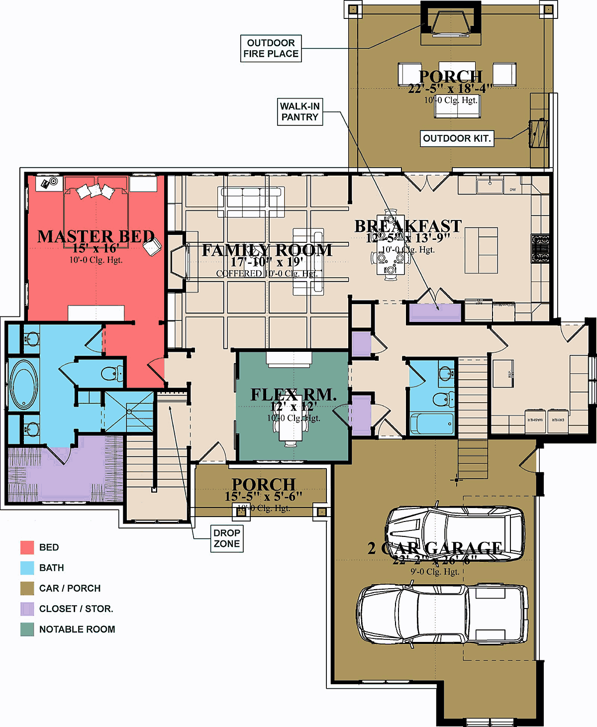 Bungalow Craftsman European Level One of Plan 78514