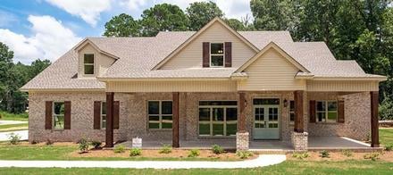 Bungalow Country Craftsman Farmhouse Traditional Elevation of Plan 78522