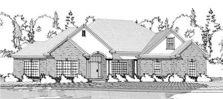 Traditional Elevation of Plan 78607