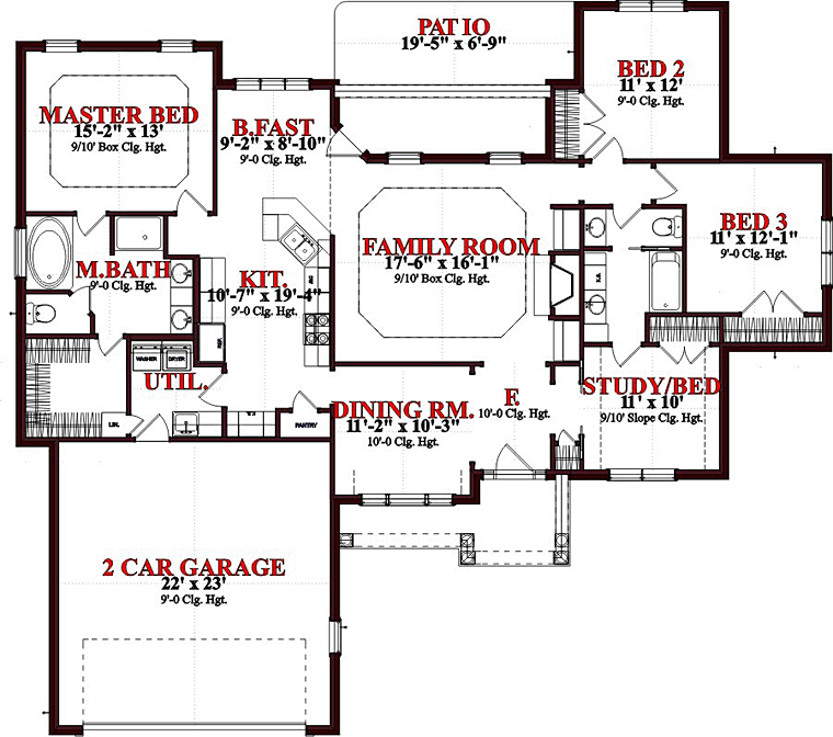 European Traditional Level One of Plan 78608