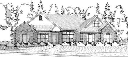 Traditional Elevation of Plan 78611