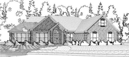 Traditional Elevation of Plan 78613