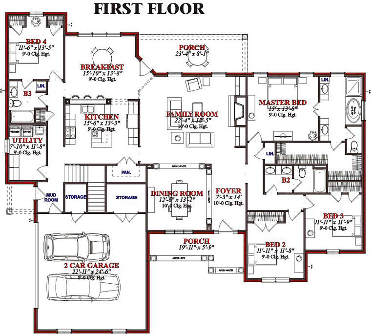 European Traditional Level One of Plan 78623