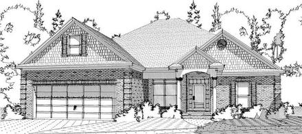 Traditional Elevation of Plan 78625