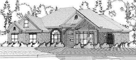 European Elevation of Plan 78629