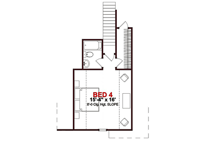 House Plan 78641 Second Level Plan