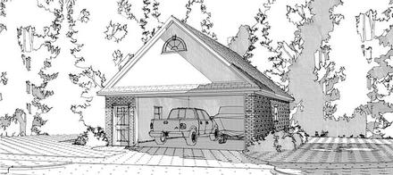 Garage Plan 78661 - 2 Car Garage Elevation