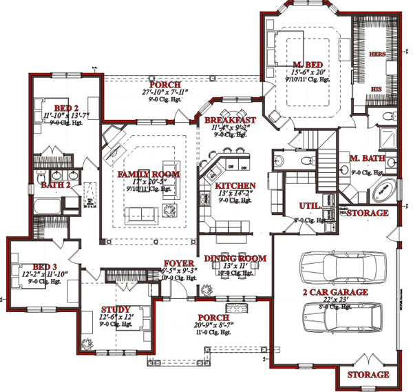Contemporary Level One of Plan 78715