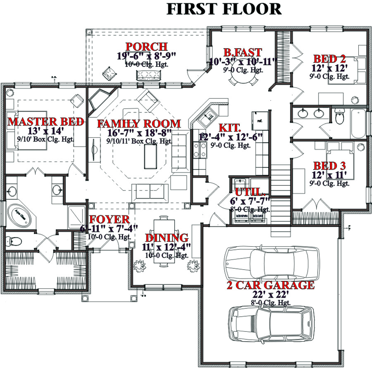 Traditional Level One of Plan 78741