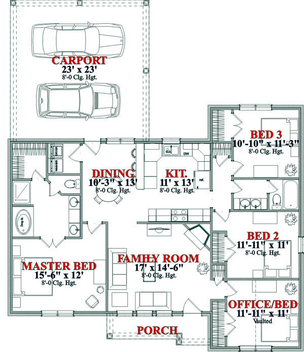 Traditional Level One of Plan 78742