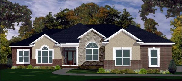 Plan 78765 | Contemporary House with 4 Bed, 3 Bath, 2 Car