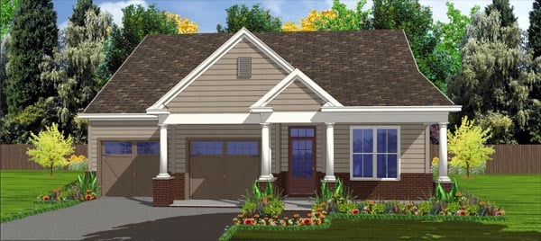 Plan 78770 | Contemporary House with 2 Bed, 2 Bath, 2 Car
