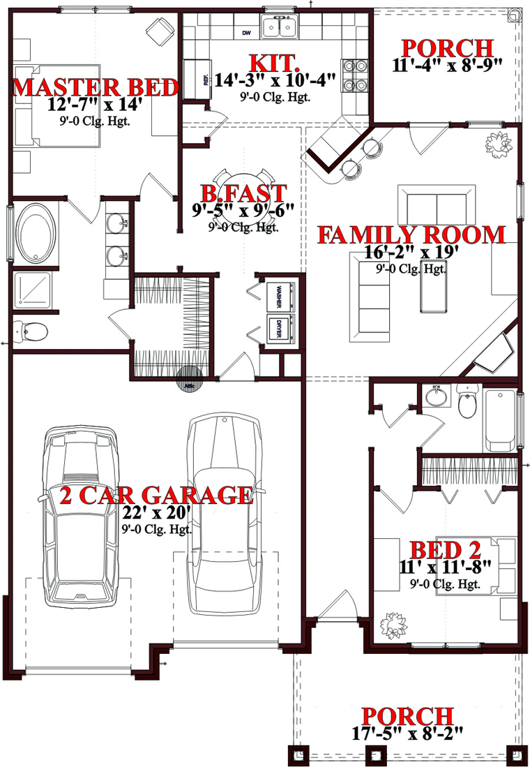 Craftsman Level One of Plan 78771