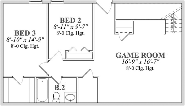 Colonial Lower Level of Plan 78781