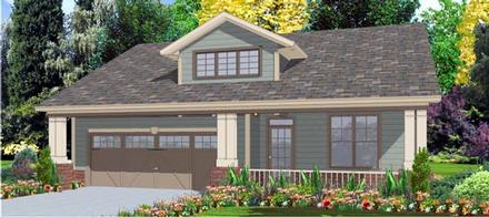 Craftsman Elevation of Plan 78789