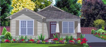 Craftsman Elevation of Plan 78801