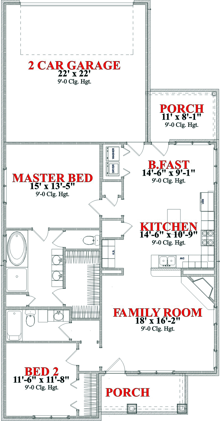 Craftsman Level One of Plan 78809