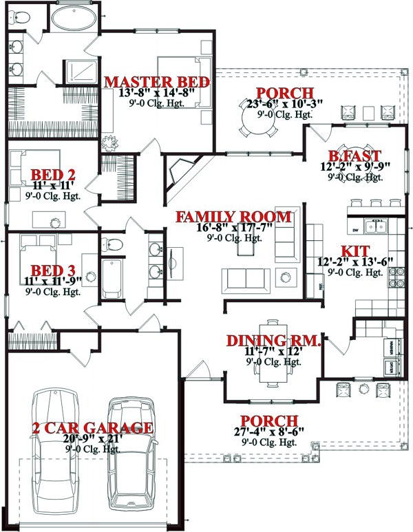 Traditional Level One of Plan 78820