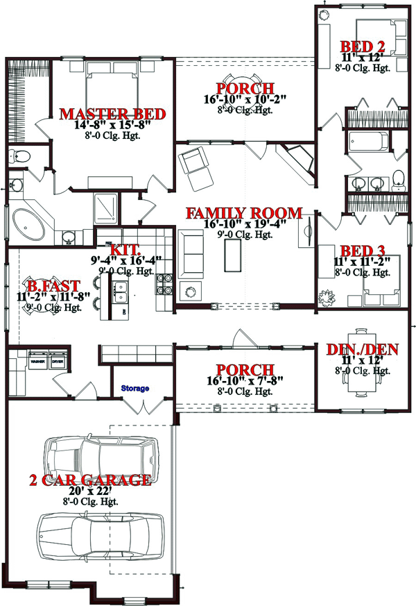 Traditional Level One of Plan 78821