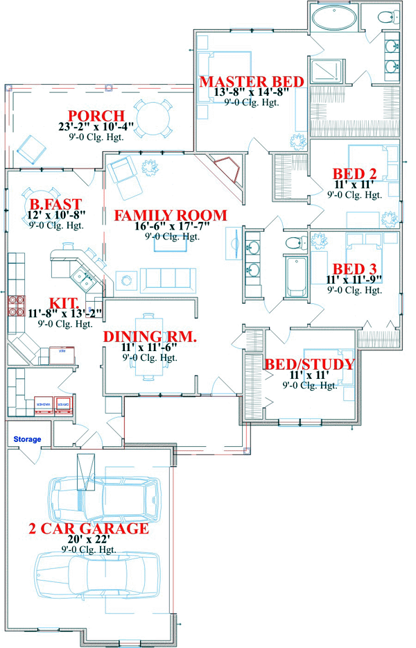 Traditional Level One of Plan 78824