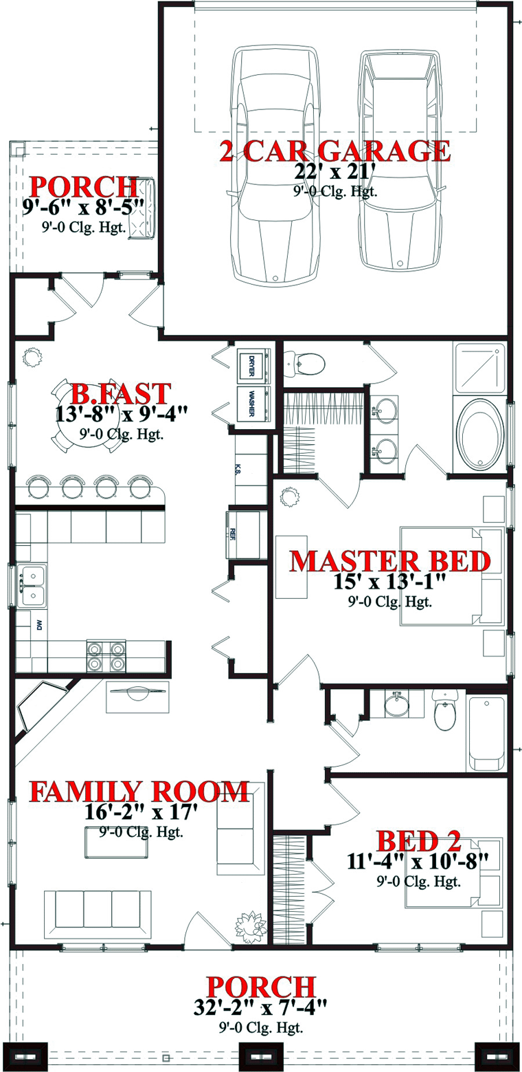 Craftsman Level One of Plan 78840