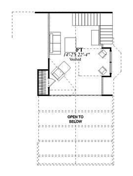 House Plan 78863 Second Level Plan