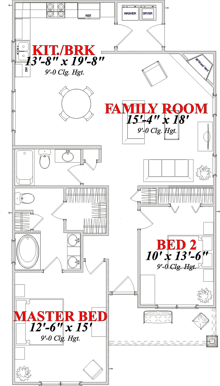 Bungalow Cottage Craftsman Level One of Plan 78870