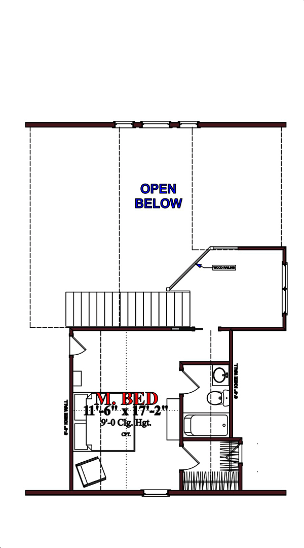 Coastal Contemporary Traditional Level Two of Plan 78878