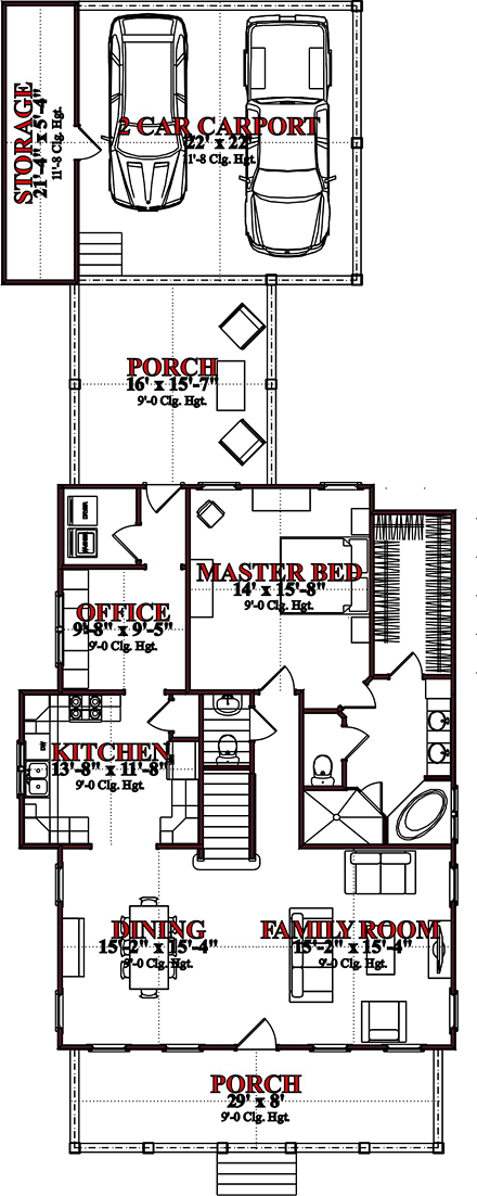 House Plan 78883 First Level Plan