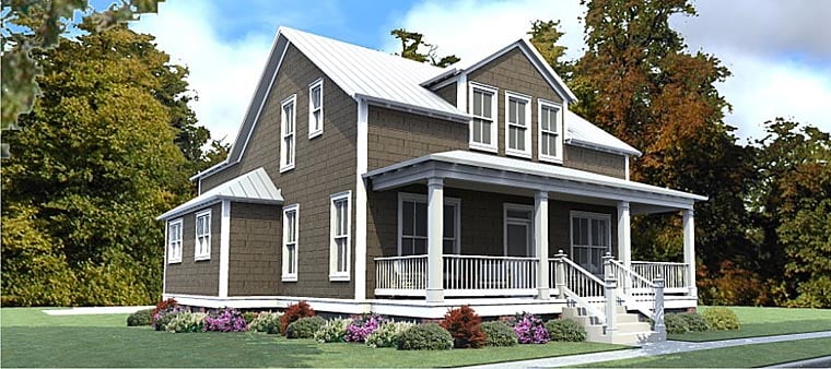 Plan 78885 | Southern Style with 4 Bed, 4 Bath, 2 Car Garage