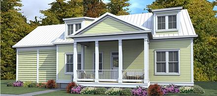 Cape Cod Colonial Country Elevation of Plan 78890