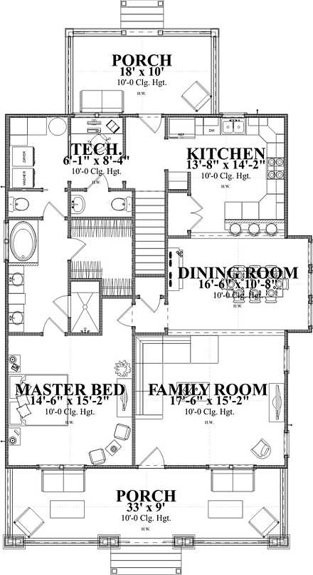 House Plan 78893 First Level Plan