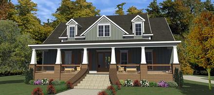 Bungalow Cottage Country Craftsman Farmhouse Historic Elevation of Plan 78898