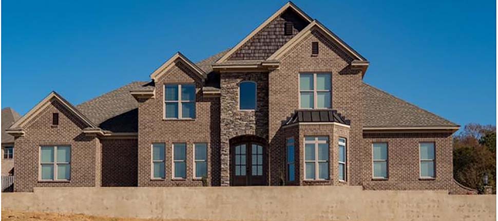 European, French Country, Traditional Plan with 3851 Sq. Ft., 5 Bedrooms, 5 Bathrooms, 2 Car Garage Elevation