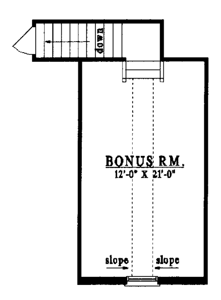 House Plan 79000 Second Level Plan