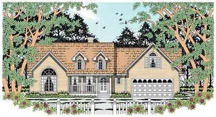 Country Elevation of Plan 79007