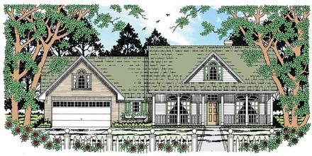 Country Elevation of Plan 79012