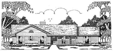 One-Story Ranch Elevation of Plan 79019