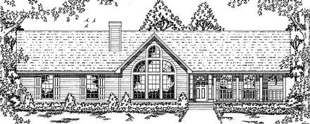 One-Story Traditional Elevation of Plan 79039