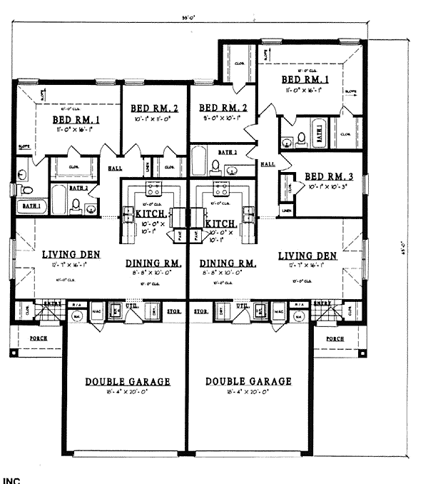 European One-Story Level One of Plan 79051