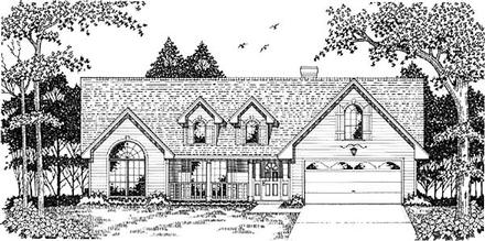 Country Traditional Elevation of Plan 79083