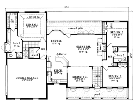 House Plan 79087 First Level Plan