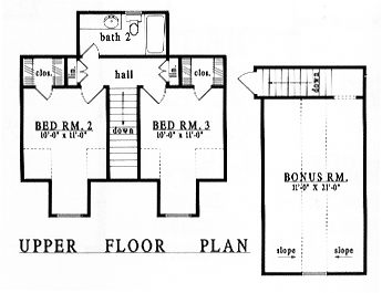 Country Farmhouse Level Two of Plan 79157