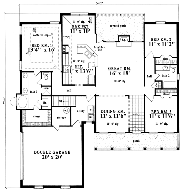 Cape Cod Country Level One of Plan 79204