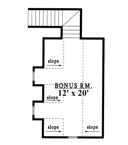 House Plan 79214 Second Level Plan