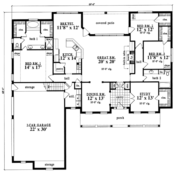 Cape Cod Country Level One of Plan 79216