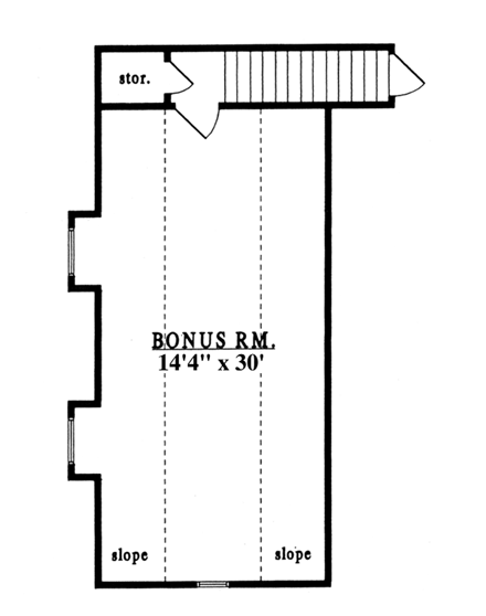 House Plan 79216 Second Level Plan